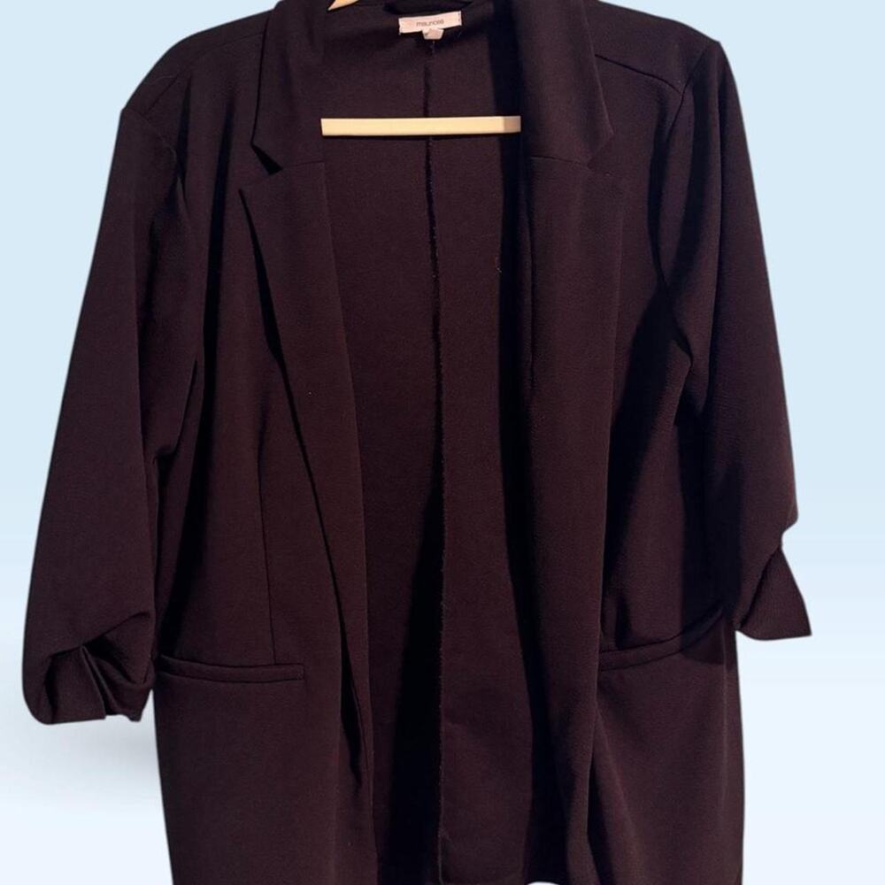 Maurices black open front blazer XL